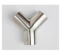 Terminali di scarico per auto Splitter Per Raccordi In Acciaio Inossidabile 304 A 3 Vie Con Diametro Esterno Del Tubo Da 19/25/32/38/-89 Mm Coda Gola(51mm x 1.5mm)