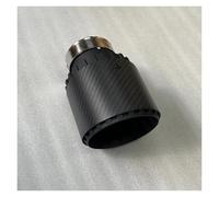 Terminali di scarico per auto Terminale Di Scarico Silenziatore In Lega Alluminio Vera Nero Per Modifica Auto Multiuso Punte(ID 76MM-OD 89MM)