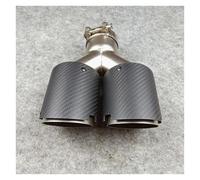 Terminali di scarico per auto Terminali Di Scarico One Piece Y Modello Dual Carbon Terminali Silenziatore In Carbonio Car Styling Carbonio Opaco Coda Gola(IN 57 OUT 76 MM)