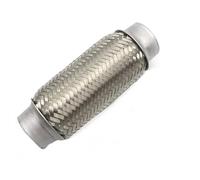 Terminali di Scarico per Auto Tubo Flessibile Scarico in Acciaio Inossidabile da 38/51 Mm Connettore Flessibile A Doppia Treccia Giunto Flessibile per Marmitta Tubo di Scarico per Auto(38MM-120MM)