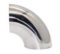 Terminali di scarico per auto Tubo Saldato Con Marmitta Per Tubo Di Scarico Per Auto Raccordo A Gomito Da 90 Gradi In Acciaio Inossidabile Dimensioni Multiple Coda Gola(60MM-1.5MM)