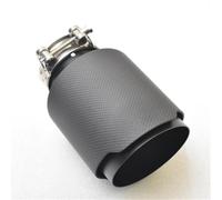 Terminali di scarico per auto Tubo Silenziatore Universale Per Tubo Scarico In Acciaio Inossidabile In Fibra Carbonio Nero Opaco Per Micro Punte Per Automobili X4 Terminale Scarico Auto(54MM IN- 101MM