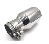 Terminali di scarico per auto Universale 1 Pz 63mm-102mm Cromato In Acciaio Inox Auto Posteriore Rotondo Tubo Di Scarico Coda Punta Del Silenziatore Accessori Auto Coda Gola(IN 76MM OUT 89MM)