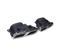 Terminali di scarico Per Benz C63 W205 C200 C300 C180 C260 2015-2018 Terminale di scarico quadruplo per auto Terminale di scarico per marmitta Tubo scarico modificato(Silver B)