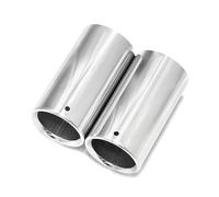 Terminali di scarico Per BMW Serie 3 E92 E90 E93 325i 330 F30 328i GT320 GT330 2006-2017 Tappo terminale di scarico per auto in acciaio inossidabile marmitta di scarico(2pcs argento)