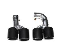 Terminali di scarico Per BMW X3 G01 X4 G02 2022+ modificato X3M X4M paraurti ugello marmitta terminale di scarico Quad Car scarico punta marmitta di scarico(Carbon Fiber D)