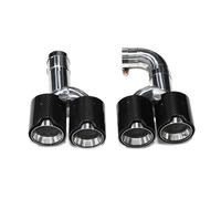 Terminali di scarico Per BMW X3 G01 X4 G02 2022+ modificato X3M X4M paraurti ugello marmitta terminale di scarico Quad Car scarico punta Silenziatore di scarico(Carbon Fiber B)