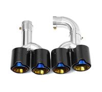 Terminali di scarico Per BMW X3 G01 X4 G02 2022+ modificato X3M X4M paraurti ugello marmitta terminale di scarico Quad Car scarico punta Silenziatore(Carbon Fiber C)