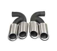 Terminali di scarico Per Cayenne 958 2011-2014 304 acciaio inossidabile terminale di scarico terminale di scarico marmitta di scarico(Silver A Short)