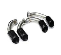 Terminali di scarico Per Cayenne S 2.9T 2018-2024 Design Quad Terminale di scarico Marmitta Ugello in acciaio inossidabile Punta di scarico Silenziatore(1 valve model)