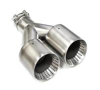 Terminali di scarico Per GTI Per MK7 Per Golf 7 Un terminale di scarico automobilistico doppio in acciaio inossidabile opaco, 60 mm/63 mm. marmitta di scarico(ID63 OD89MM R)