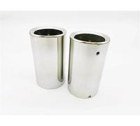 Terminali di scarico Per Mazda Mx5 2015-2023 MX-5 Per Miata Marmitta Terminale Di Scarico Per Auto Punta Coda In Acciaio Inossidabile Decorazione Tubo Di Scappamento (Color : Argento)