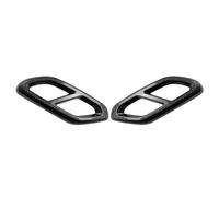 Terminali di scarico Per Mercedes Per Benz Classe GLC X254 2022 + 2 Pezzi Di Scarico Auto Coda Gola Tubo Di Scarico Marmitta Punta Copertura Finiture (Color : Carbon Fiber Black)
