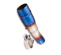 Terminali Di Scarico Per Moto Per Yamaha Per XMAX 300 Per XMAX300 2017-2020 Silenziatori Terminali Motocicletta Marmitta Anteriore In Acciaio Inossidabile Tubo Di Collegamento(Blue Type a)