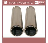 Terminali di scarico per PORSCHE 356 B/C 1600 ACCIAIO INOX L+R