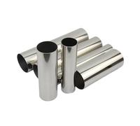 Terminali di scarico Silenziatore Per Tubo Di Scarico Per Auto In Acciaio Inossidabile 304 Da 38 Mm, 51 Mm, 63 Mm, 76 Mm, Per Saldatura(63mm x 100mm)