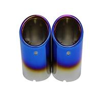 Terminali di scarico Terminale di scarico doppio per auto, Per BMW E30/E36/E46/E90-E93/F30 320i/325i/328i, silenziatore, turbo, suono fischio Terminali di scarico per auto( 2pcs Blue)