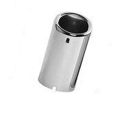 Terminali di scarico Terminale di scarico doppio per auto, Per BMW E30/E36/E46/E90-E93/F30 320i/325i/328i, silenziatore, turbo, suono fischio Terminali di scarico per auto( 1pcs Silver)