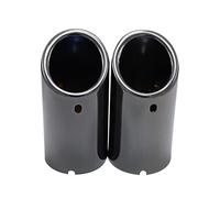 Terminali di scarico Terminale di scarico doppio per auto, Per BMW E30/E36/E46/E90-E93/F30 320i/325i/328i, silenziatore, turbo, suono fischio Terminali di scarico( 2pcs Gloss Black)