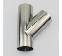 Terminali di scarico Terminale Di Scarico Per Auto In Acciaio Inossidabile 304, Raccordo A T A 45 Gradi, Diametro Esterno 19 Mm-102 Mm, Spessore 1,5 Mm E 2 Mm(38mm x 1.5mm)