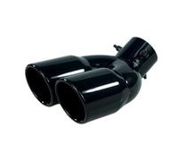 Terminali di scarico Terminale Di Scarico Posteriore A Doppia Canna Per Auto Da 63 Mm, Terminale Di Scarico In Acciaio Inossidabile Titanio Nero Terminali di scarico