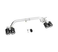 Terminali di scarico Terminale Scarico Inossidabile Auto Paraurti Posteriore Marmitta Quadrupla Per BMW Serie 5 E60 Per M5 520i 523i 525i Marmitta di scarico(Carbon Fiber A)