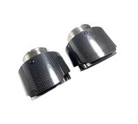 Terminali di scarico Tubo di scarico posteriore in vera fibra di carbonio, lunghezza 110 mm, per terminale di scarico Per BMW Terminali di scarico per auto(In 76mm -Out 101mm)