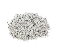 Terminali elettrici, 100 pezzi E4009 Terminali con ghiere isolate 12 AWG 4 mm² Connettori for cavi multicolore(White)
