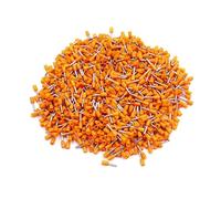 Terminali elettrici, 100 pezzi E4009 Terminali con ghiere isolate 12 AWG 4 mm² Connettori for cavi multicolore(Orange)