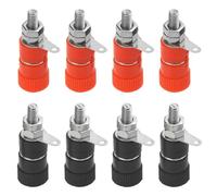 Terminali for morsetti da 10 pezzi Terminale con presa a banana da 4 mm Connettore terminale da 4 mm(Black red each5pcs)