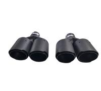 Terminali In Carbonio Per Sport Auspuff 2X 100Mm Per Collegamento 63Mm