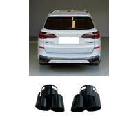 Terminali Per BMW X5 G05 2018-2025 Nero Raccordo Doppio Aspetto Sportivo