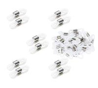 Terminali per catena per occhiali, 40 pezzi Connettore per Occhiali in Silicone, Antiscivolo Connettore Occhiali, occhiali da lettura, occhiali da sole, cinturino a catena per occhiali (bianco)