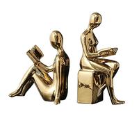 Terminali per libri decorativi per scaffali, design di figure astratte durevoli, fermalibri | Libri antiscivolo in ceramica per mensole, supporto pesante per libri, libri di cucina, biblioteche per