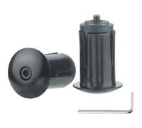 Terminali per manubrio leggeri in lega di alluminio compatibili con manubri da 18 23 mm per manubri di diametro interno per mountain bike e bici da strada con serraggio a vite (nero)