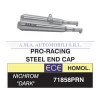 Terminali Pro-Racing nichrom Dark (Dx+Sx) Moto Guzzi V7 III 2017 2018 2019 2020