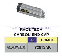 Terminali Race-Tech alluminio (Dx+Sx) fond. carby KTM 990 SM/SMR 2008 2009 2010