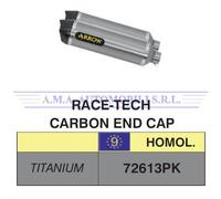 Terminali Race-Tech Titanio (Dx+Sx) fondello carby KTM 990 SM/SMR 2011 2012 2013