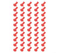 Terminali rossi a connessione rapida, confezione da 30/50 pezzi per connettori per cavi, terminale in ottone stagnato con alloggiamento in plastica PP, non richiede spelafili, compatti 32 x 20 x 22 mm