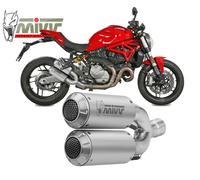 D.042.SM3X - Terminali Scarico Mivv MK3 Inox DUCATI MONSTER 821 / 1200