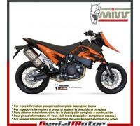 Terminali Scarichi MIVV Suono Acciaio inox per Ktm 690 Sm 2007 > 2012