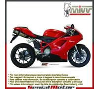 Terminali Scarichi MIVV Suono Acciaio inox Sotto sella Ducati 848 2007 > 2013