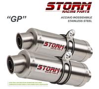 Terminali Scarichi Storm by Mivv Gp acciaio inox per Kawasaki Z 1000 2007 > 2009