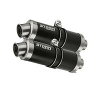 Terminali Scarichi Storm by Mivv Gp Nero acciaio per Kawasaki Z 1000 2003 > 2006