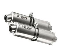 Terminali Scarichi Storm by Mivv Oval acciaio per Yamaha Yzf 1000 R1 2007 > 2008