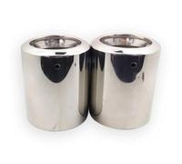 Terminali Scarico Auto 1 Paio Di Silenziatori Per Tubi Scarico Acciaio Inossidabile Per Ford Per Kuga 2013-2020 Terminali Accessori Per Auto(Argento)