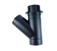 Terminali Scarico Auto 60mm 75mm Valvola Flap Regolabile Aria Diesel Riscaldatore Sfiato Condotta Branch Splitter Tubo Di Scarico Uscita Joiner Connettore Per Auto Tubo Scappamento(75mm Y 1 valve)