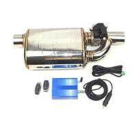 Terminali Scarico Auto Marmitta Sportiva Acciaio Inox 304 Valvola Controllo Elettrica Saldatura Universale Diametro 63 Mm Per E92(1pc kit A)
