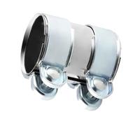 Terminali Scarico Auto Morsetto Scarico Acciaio Inossidabile 45 Mm 50 55 60 65 70 76 Connettore Tubo Manicotto Giunzione Punta Regolabile(50mm(2 in))
