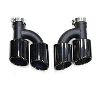 Terminali Scarico Auto Per A5 Per A6 C7 Per A7 Aggiornamento A S4 S5 S6 S7 Look 58mm Ingresso Doppia Uscita Ugello Scarico Punte Silenziatore Acciaio Inossidabile(Black)